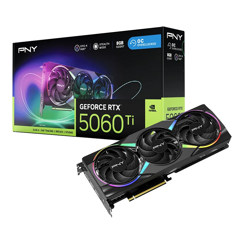 carte graphique pny geforce rtx 5060 ti 8 go dual fan (vcg5060t8dfxpb1) carte graphique pny geforce rtx 5060 ti 8 go dual fan (vcg5060t8dfxpb1)