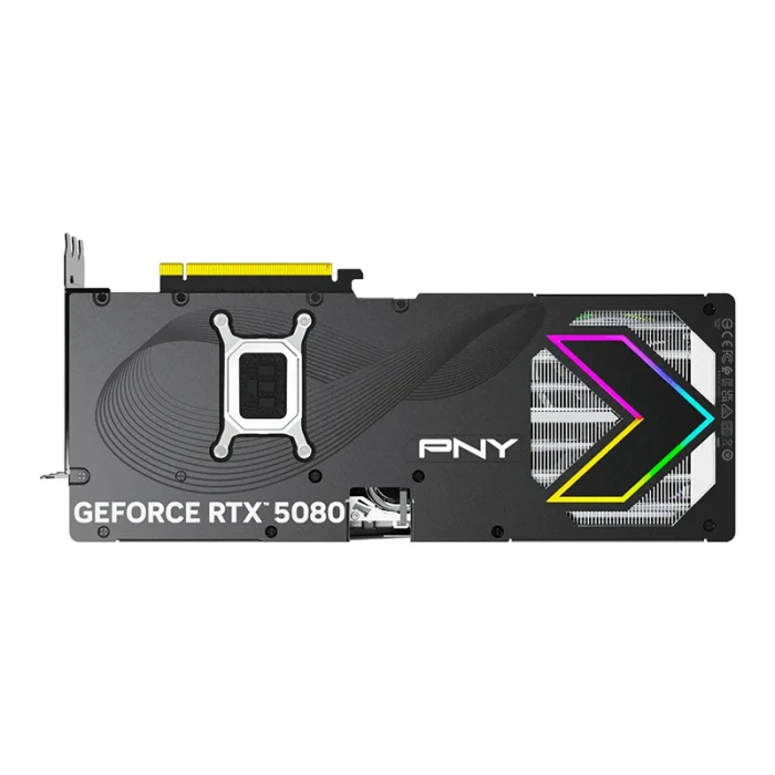 carte graphique pny geforce rtx 5080 16 go argb oc triple fan (vcg508016tfxxpb1 o)