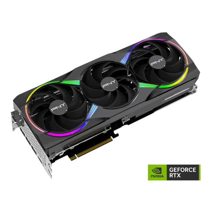 carte graphique pny geforce rtx 5080 16 go argb oc triple fan (vcg508016tfxxpb1 o)