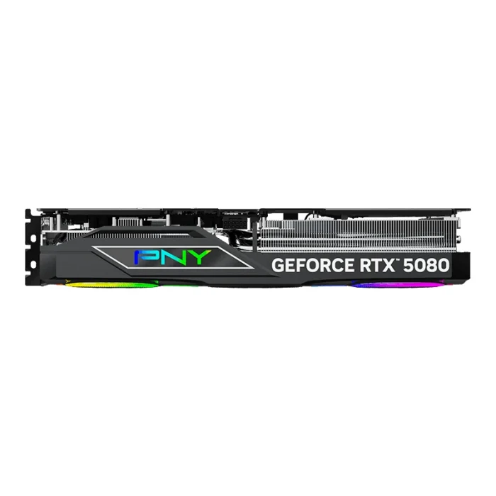 carte graphique pny geforce rtx 5080 16 go argb oc triple fan (vcg508016tfxxpb1 o)