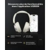 casque audio ugreen max6 55614 anc sans fil blanc