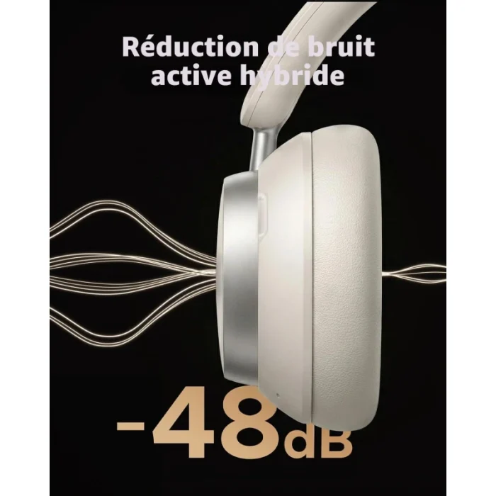 casque audio ugreen max6 55614 anc sans fil blanc