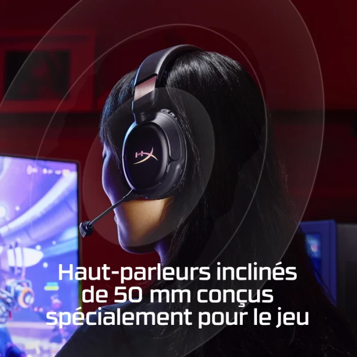 casque gaming hyperx cloud flight 2 b5vc4aa sans fil pc