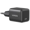 chargeur ugreen 30w usb c gan rapide eu gris (55531)
