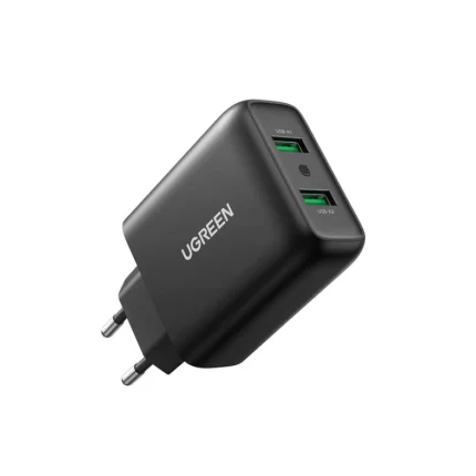 chargeur ugreen dual usb a qc 3.0 36w 10216