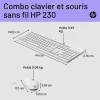 clavier et souris sans fil hp 230 blanc usb (3l1f0aa)