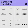 clavier et souris sans fil hp 230 blanc usb (3l1f0aa)