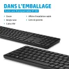 clavier sans fil hp 450 4r184aa noir azerty français