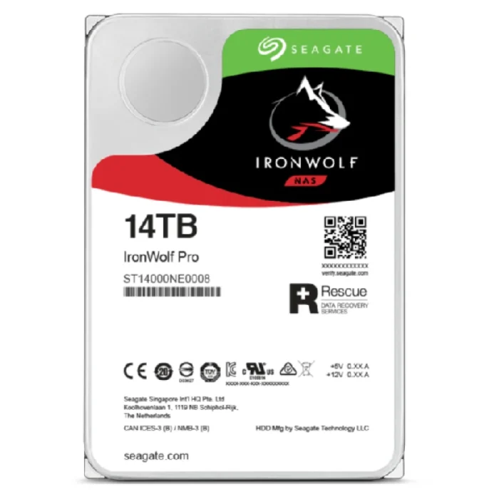 disque dur seagate ironwolf pro st14000nt001 14to 3.5"