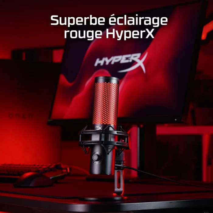microphone gaming hyperx quadcast 2 872v1aa noir