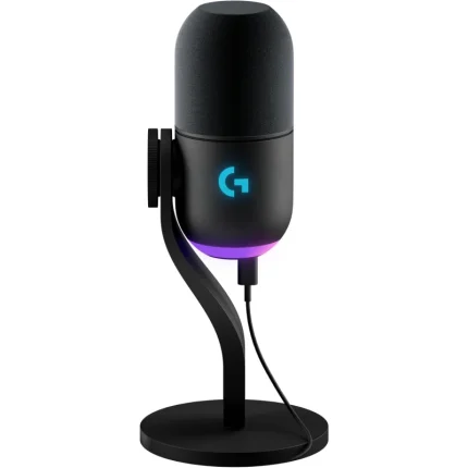 microphone gaming logitech yeti gx rgb dynamique noir (988 000569)