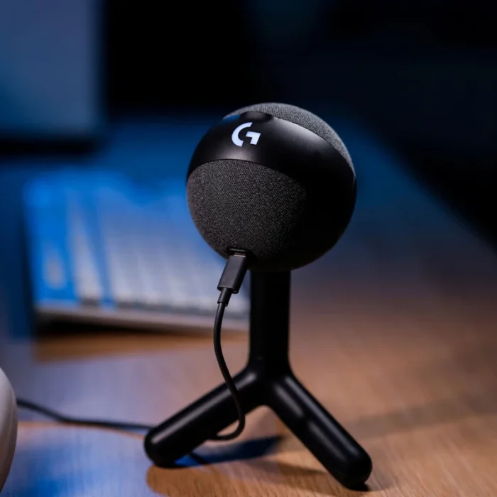 microphone logitech yeti orb gaming lightsync noir (988 000551)