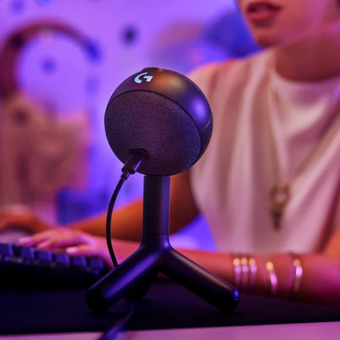 microphone logitech yeti orb gaming lightsync noir (988 000551)