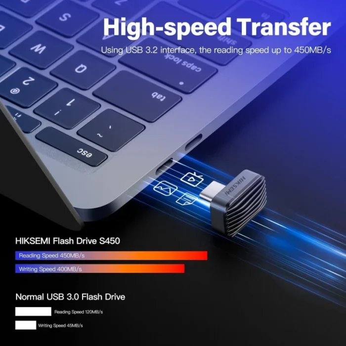 mini disque externe hiksemi sync c pro 256 go (hs usb s450 256g u3)