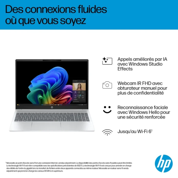 ordinateur portable hp omnibook 5 ai 16 af1005nk core ultra 7 16 pouces (d82t2ea)