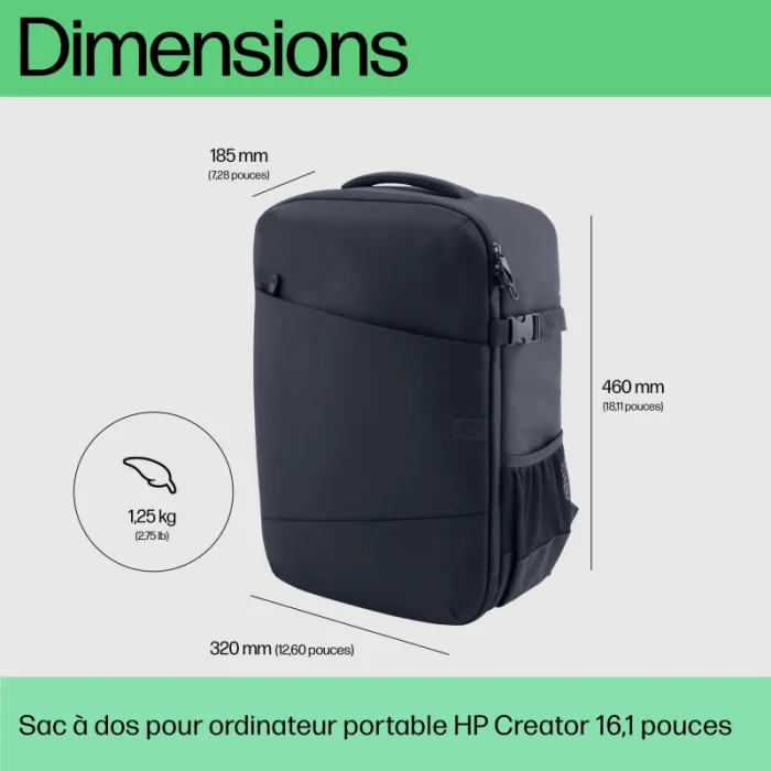 sac à dos hp creator 16 pouces pour ordinateur portable (6m5s3aa)