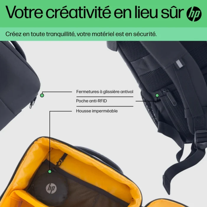 sac à dos hp creator 16 pouces pour ordinateur portable (6m5s3aa)