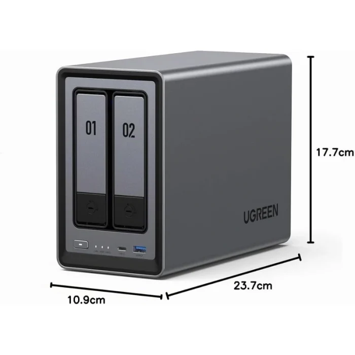 serveur nas ugreen dxp2800 2 baies 76 to (25369)