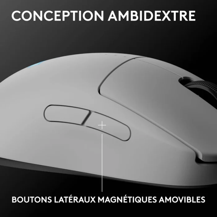 souris gaming sans fil logitech pro 2 lightspeed blanche (910 007303)