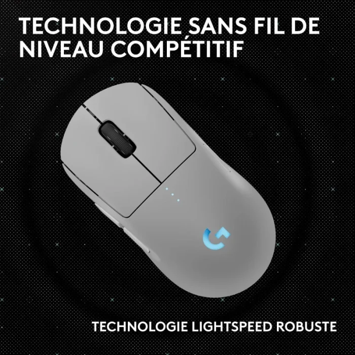 souris gaming sans fil logitech pro 2 lightspeed blanche (910 007303)