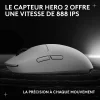 souris gaming sans fil logitech pro 2 lightspeed blanche (910 007303)