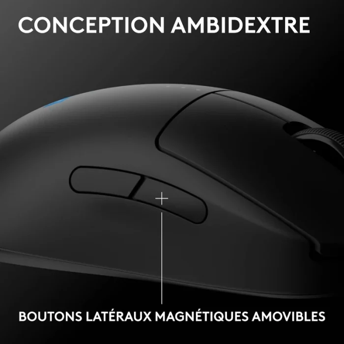 souris gaming sans fil logitech pro 2 lightspeed noire (910 007296)