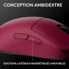 souris gaming sans fil logitech pro 2 lightspeed rose (910 007310)