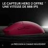 souris gaming sans fil logitech pro 2 lightspeed rose (910 007310)