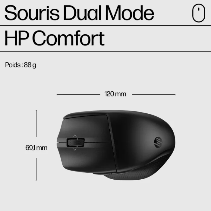 souris sans fil hp 685 comfort 8t6m0ut double mode