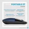 souris sans fil hp z3700 7uh88aa bleue usb