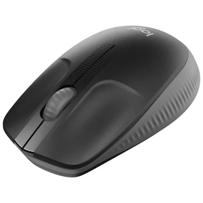 souris sans fil logitech m190 full size 2,4ghz gris anthracite (910 005905)