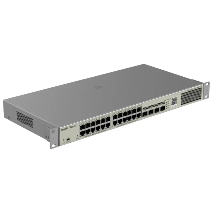 switch réseau reyee nbs3100 24 ports gigabit poe 4 sfp 370w (nbs3100 24gt4sfp pv2)