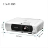 vidéoprojecteur epson eb fh08 full hd 3600 lumens (v11hb54042)