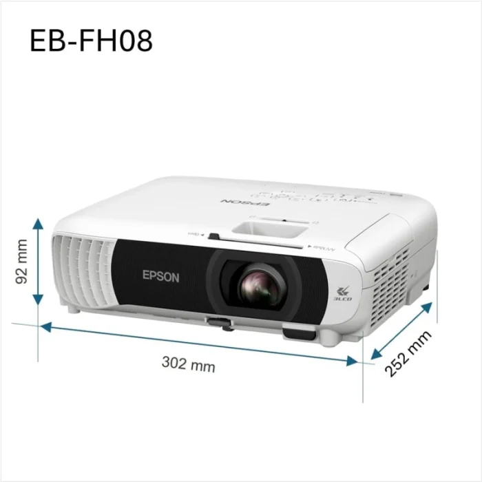 vidéoprojecteur epson eb fh08 full hd 3600 lumens (v11hb54042)